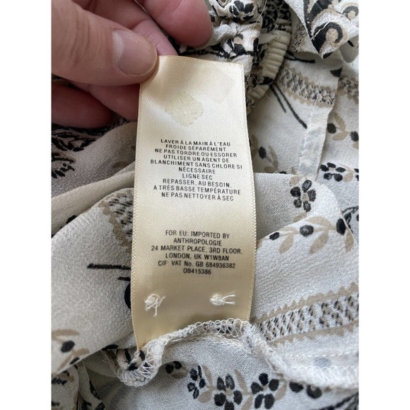 Anthropologie Cream and Black Blouse - Picture 15 of 16